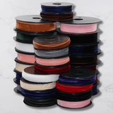 10 Meters Velvet Ribbon, size 10 or 25mm, 100% Polyester, High Quality #VEL1510 - ACCESSOIRES LEDUC BV